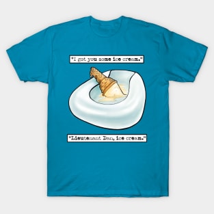 Lieutenant Dan, Ice Cream. T-Shirt